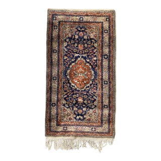 Little Turkish Silk Kayseri Rug For Sale