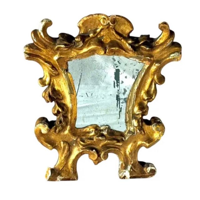 Small French Rococo Gilt Mirror For Sale In Tampa - Image 6 of 6