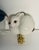 Ceramic Vintage Porcelain Rabbit Lamp Finials Pair For Sale - Image 7 of 8