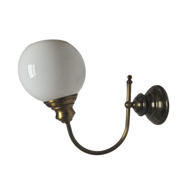 Metal Vintage Art Deco Wall Lamp, Poland, 1950s For Sale - Image 7 of 7