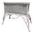 Mid 20th Century Vintage Palm Beach Regency White Wicker Side Table / Magazine Rack For Sale - Image 5 of 8