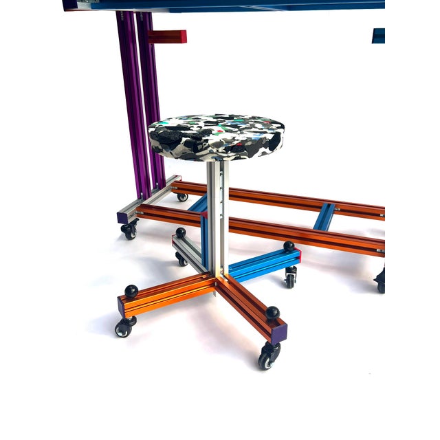 Techno Stool by Stromboli Design For Sale - Image 4 of 9