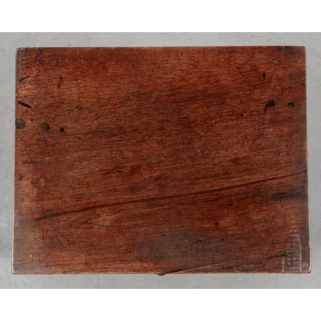 19th Century French Country Walnut Side Table or Nightstand For Sale - Image 9 of 9