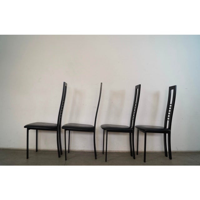 1980’s Postmodern Canadian Dining Chairs - Set of 4 For Sale In Los Angeles - Image 6 of 12