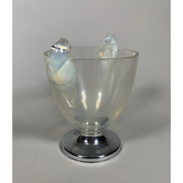René Lalique Art Nouveau Ornis Model Vase by René Lalique for Lalique For Sale - Image 4 of 9