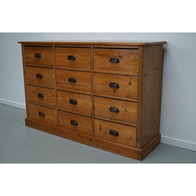 German Pine Apothecary Cabinet, 1930s For Sale - Image 9 of 18