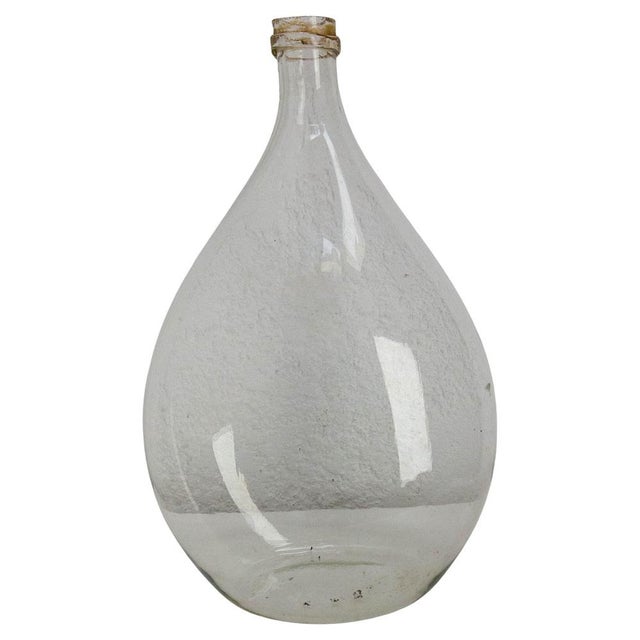 Antique Oval Lady Jeanne Glass Bottle, 1900s For Sale - Image 10 of 10