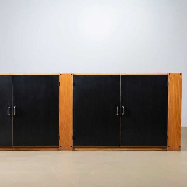 Black Modernist Ash and Black Laminate Sideboard by Roberto Pamio & Renato Toso for Stilwood, Italy, 1970s For Sale - Image 8 of 11