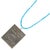 Metal Sterling Silver I Am Always Protected Pendant Turquoise Stone Beaded Necklace For Sale - Image 7 of 10