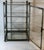 Hollywood Regency Hollywood Regency Brass Metal & Glass Square Footed Tabletop Curio Cabinet Vitrine For Sale - Image 3 of 12