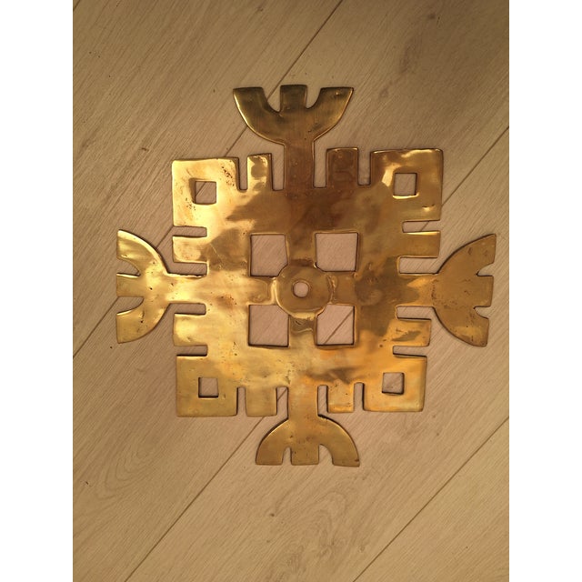 Mid-Century Modern Vintage Gilded Bronze Frieze, 1960s For Sale - Image 3 of 6