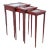 Vintage Asian Style Painted Nesting Tables - Set of 3 For Sale