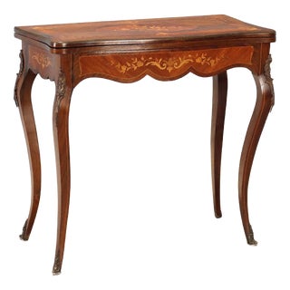 Indian Rosewood and Mahogany Game Table For Sale
