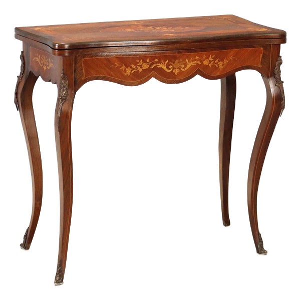 Indian Rosewood and Mahogany Game Table For Sale