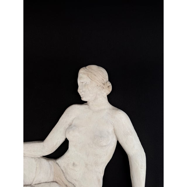 1920s Early 20th Century Stucco Sculptures Depicting Nude Female Figures, Italy, 1920s, Set of 2 For Sale - Image 5 of 13