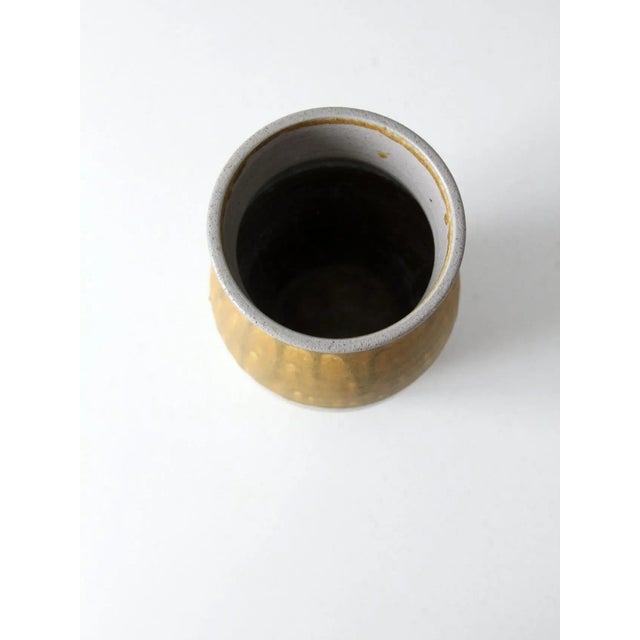 Ceramic Rockdale Union Stoneware Vase Circa 1995 For Sale - Image 7 of 10