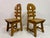 Vintage Brutalist Fish Bone Dining Chairs in Oak, 1970s, Set of 6 For Sale - Image 15 of 18
