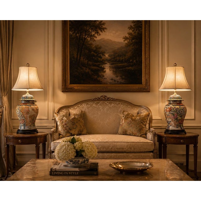 Late 19th Century Pair of Famille Rose Porcelain Vase Lamps. For Sale In New York - Image 6 of 7