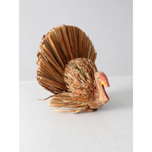 Vintage Woven Decorative Turkeys Set of 4 For Sale - Image 10 of 12