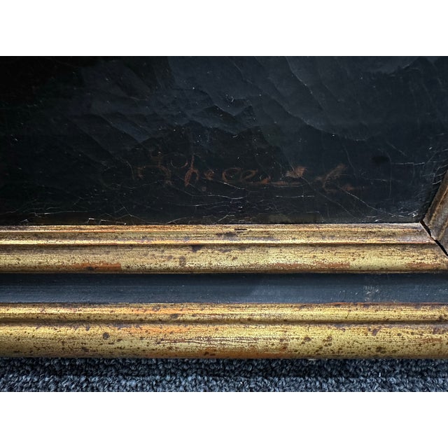 Italian Artist Signed Still Life Floral Oil Painting For Sale In Detroit - Image 6 of 11