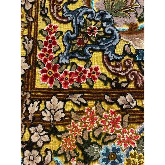 1980s Old Persian Tabriz Area Rug 5’0″ X 7’0″ For Sale - Image 4 of 11