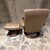 For your consideration, an stressless leather recliner and ottoman manufactured by the Norwegian brand Ekornes. It...