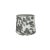 Modern 10" Gray Faux Cowhide Drum Lamp Shade For Sale - Image 3 of 4