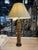 Industrial Arts and Crafts Living Room Lamp in Wallpaper Roll with Lampshade, France, 1900s For Sale - Image 3 of 16