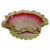 Gold Victorian Frosted Cranberry Glass Preserve Bowl, 1880 For Sale - Image 8 of 8