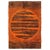 Post-Modern shag wool area rug with an abstract design resembling a sun featuring various shades of browns and burnt...