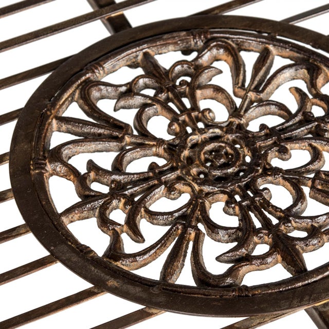 As sh-chic as a flea market find, but fresh and new, this four-piece rustic brown outdoor set adds a romantic look to a...