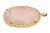 Mid 20th Century Chinese Carved Floral Motif Rose Quartz 14k Yellow Gold Pendant For Sale - Image 5 of 6