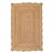 Yellow Natural Jute Wave Scallop Rug 5x8 Ft. For Sale