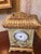 Gilt Carved Hand Painted Birds and Vines Vintage Clock For Sale - Image 4 of 12