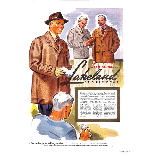 Apparel Arts the Magazine for Men's Stores October 1943 For Sale In New York - Image 6 of 12