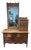Early 20th Century Oak Gentleman’s Chest of Drawers With Mirror, Removable Valet Chest & Original Hardware For Sale