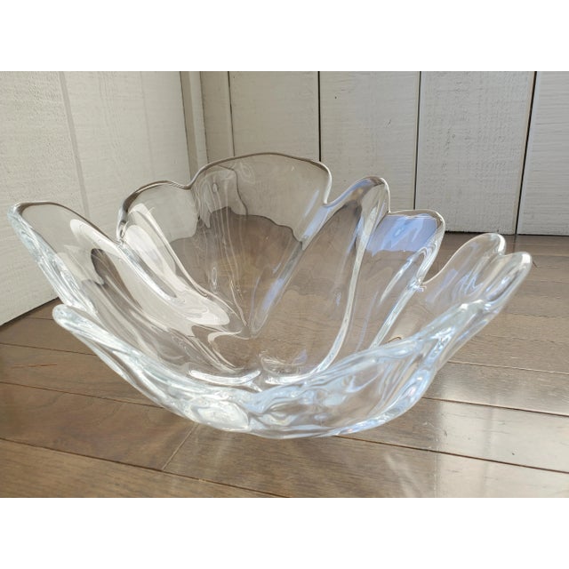 Contemporary Vintage Handmade Glass Bowl For Sale - Image 3 of 8