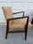 Jens Risom Design Walnut Armchairs - Jens Risom Design - Original Naugahyde, Labeled, 1960s For Sale - Image 4 of 15