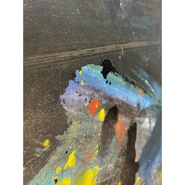 Jos De Cock, Night's Glimmer, Oil on Canvas, 1963 For Sale - Image 6 of 15