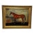 British Antique Oil Painting in the Manner of Sir Alfred Munnings C1912 Equine Portrait the Mint Chestnut Thoroughbred Stallion in Stable For Sale
