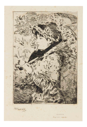 Edouard Manet, Jeanne (Spring), 1882, Etching
