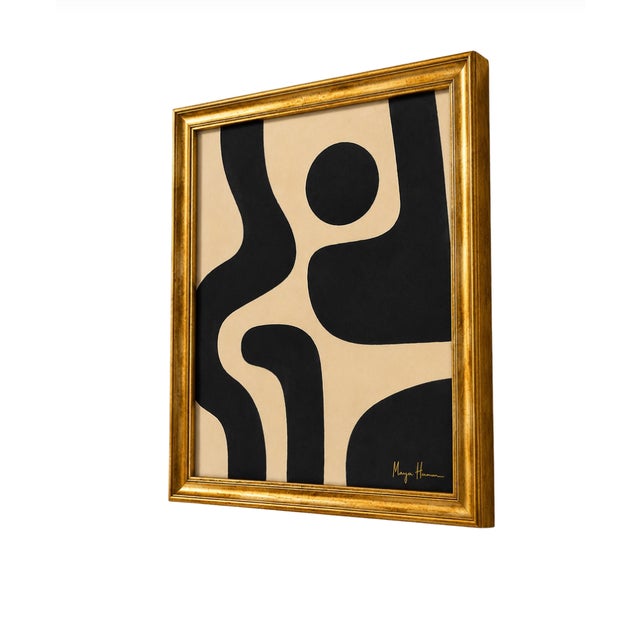 Mid-Century Modern Mid-Century Inspired Abstract Acrylic Painting by Bryan Boomershine For Sale - Image 3 of 7