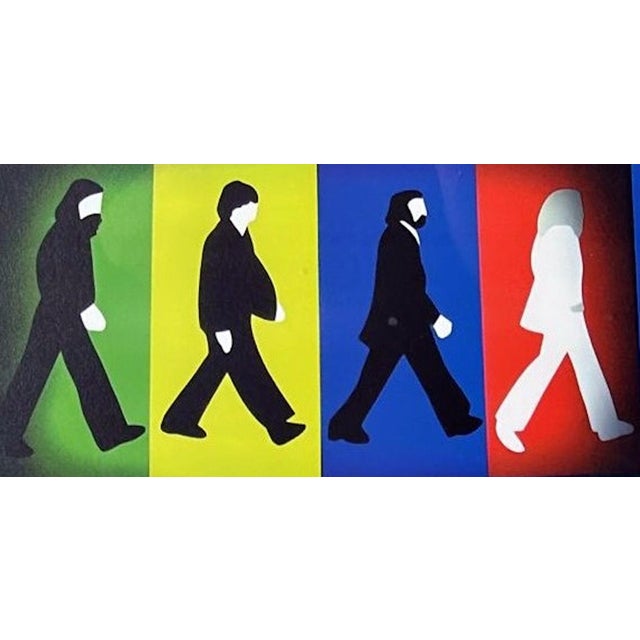 1960s 1960s Marco Lodola Color Screenprint on Paper, “a.p.” (Artist’s Proof) Mirror-Frame For Sale - Image 5 of 18