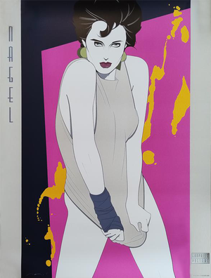 Splash Art Poster by Patrick Nagel, 1990s