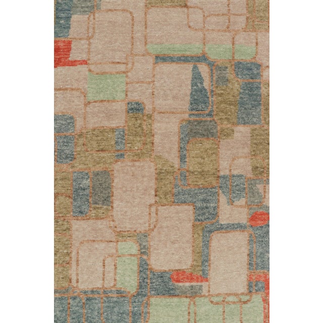 Rug & Kilim’s Oversized Multi Colored Abstract Geo Rug, 12x15 For Sale In New York - Image 6 of 8