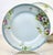 Pink Vintage Floral Hand‑Painted Wall Plate Collection / Grouping - Set of 7 For Sale - Image 8 of 12