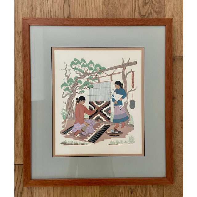 Vintage Harrison Begay Silk Screen Prints Set of 2 Chairish