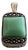 Art Deco Style Rectangular Sterling Silver Pendant With Green Gemstone Surrounded by Marcasite For Sale