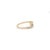 Metal 14k Yellow Gold Open Diamond Open Bypass Modern Ring Size 7 For Sale - Image 7 of 15