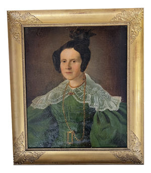 Captain's Wife Portrait, 1800s, Oil on Canvas